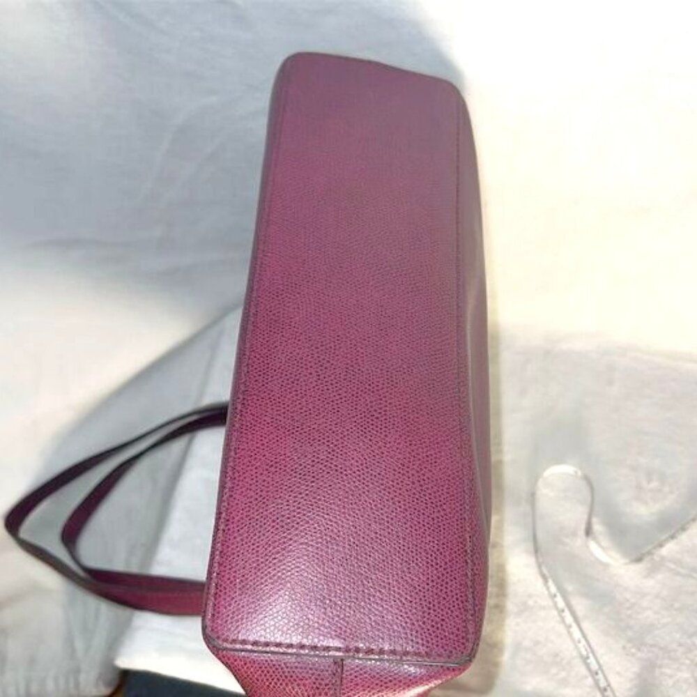 Michael Kors Jet Set Travel  Tote Burgundy  Leather Bag - Picture 6 of 14